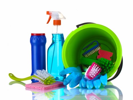 Cleaning safety awareness in a professional service environment