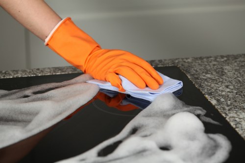 Professional sofa cleaning in Fulham in a modern living room