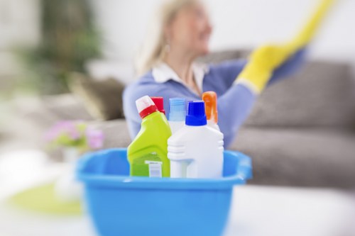 Modern carpet cleaning equipment used in Fulham property