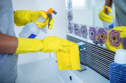 Invoice and payment details for a scheduled cleaning service