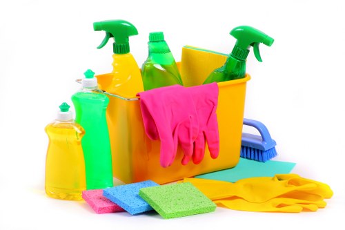 Sustainable cleaning logistics and recycling commitment in Fulham